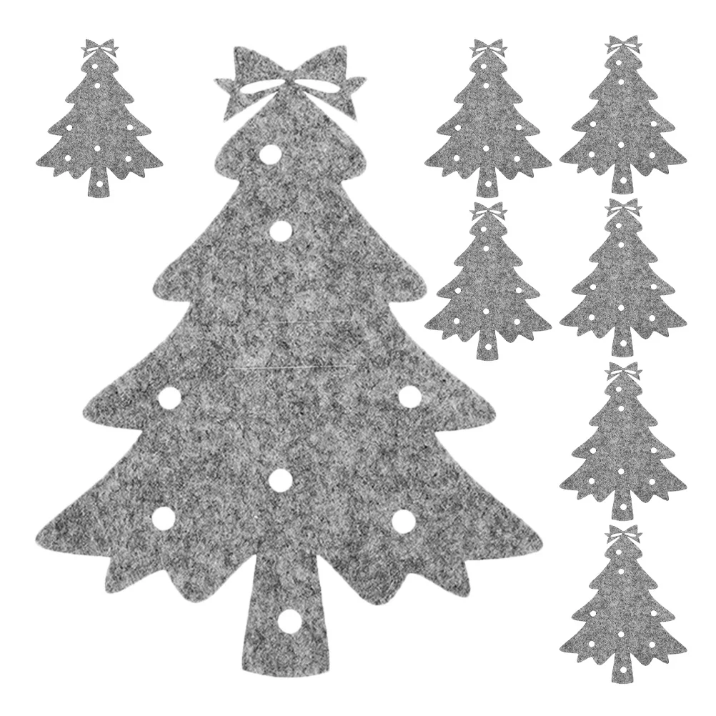 Juego de bolsas para cubiertos de árbol de Navidad, soportes para cubiertos de Navidad, cubiertas para tenedores y cuchillos, decoración festiva para mesa, soporte para cubiertos, 8 Uds.