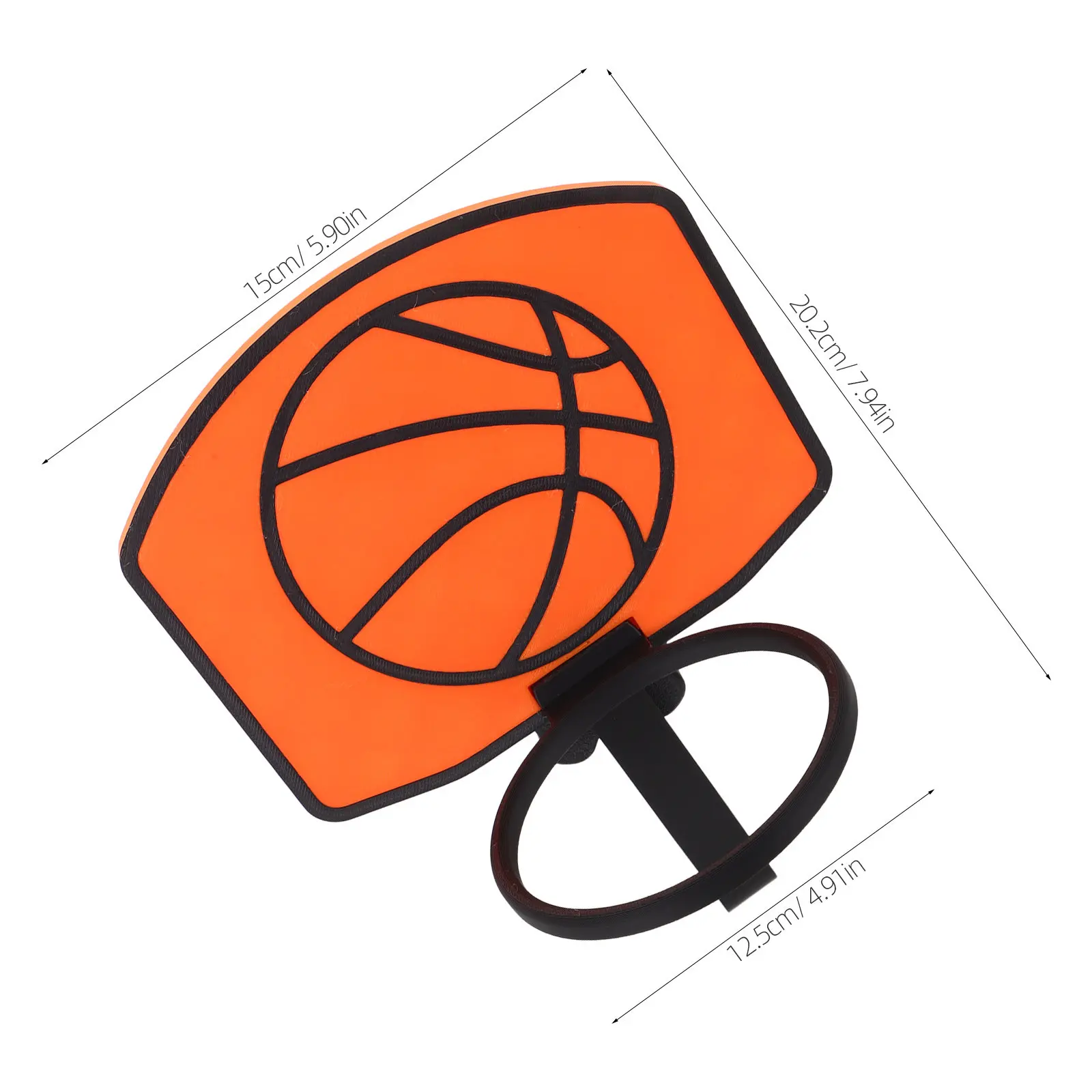 Clip on Mini Basketball Hoop with Sleek Backboard for Trash Can Office Bedroom Indoor Decorative Functional Hygienic Waste - view 4