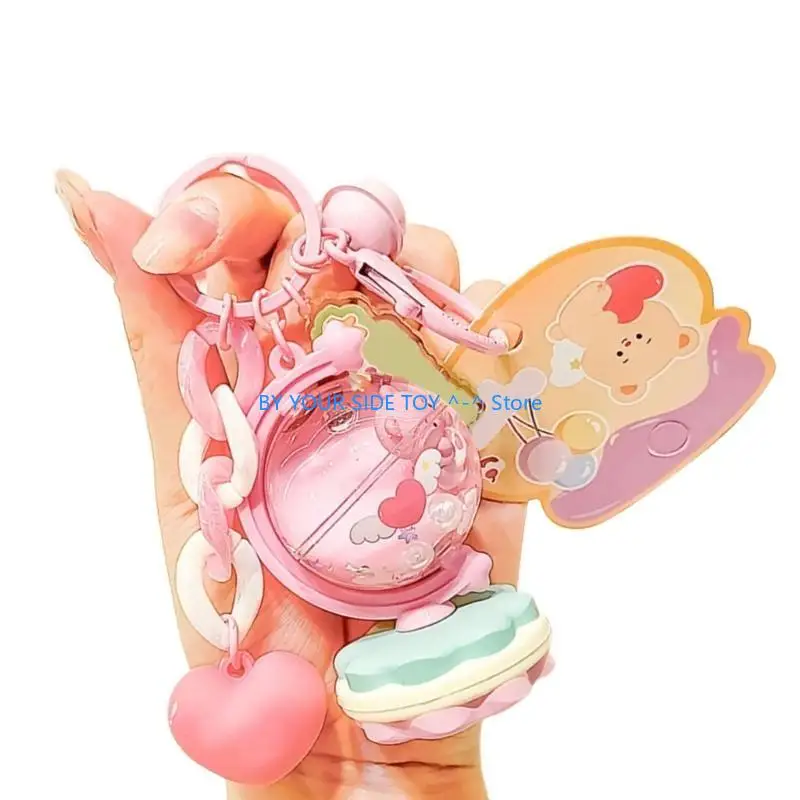 

Fashionable Bear Keychain Charm Wing Stuffed Toy Animal Keychain for Handbags Phones Schoolbag Pendant U6XE