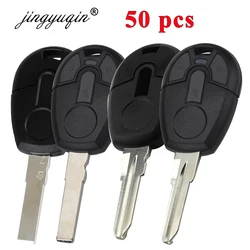 jingyuqin 50pcs/lot 2 Buttons Remote Car Key Shell For Fiat Positron Transponder Key Cover Blank Case Replacement