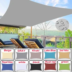 Outdoor Awnings Waterproof Sun Shade Sail Garden Canopi For Terrace Car Canvas Awning Rectangle Pool Sun-Shelter Sunshade Sail