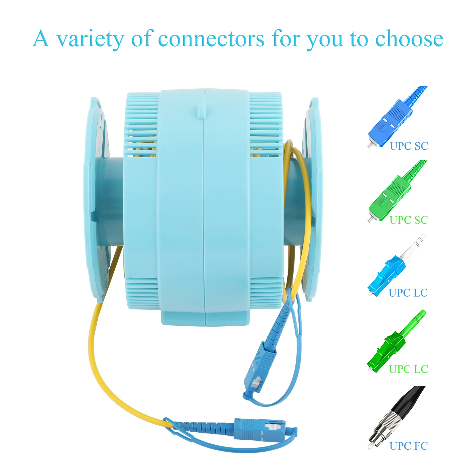 

OTDR Launch Cable Test Tool: Fiber Optic Test Box, Dead Zone/Blind Zone Eliminator, Single Mode, APC/UPC-UPC/APC, 1310/1550nm