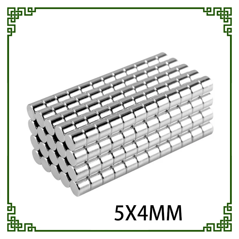 5X4mm Mini Small Powerful Neodymium Magnets Strong Disc Magnets For Fridge DIY Building Scientific Craft Education 5*4 5x4