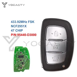 YOCASTY 95440-D3000 Keyless Smart Remote Car Key Fob Come With Emergency Key  ID47 For Hyundai Tucson 2016 2017 2018  433MHz