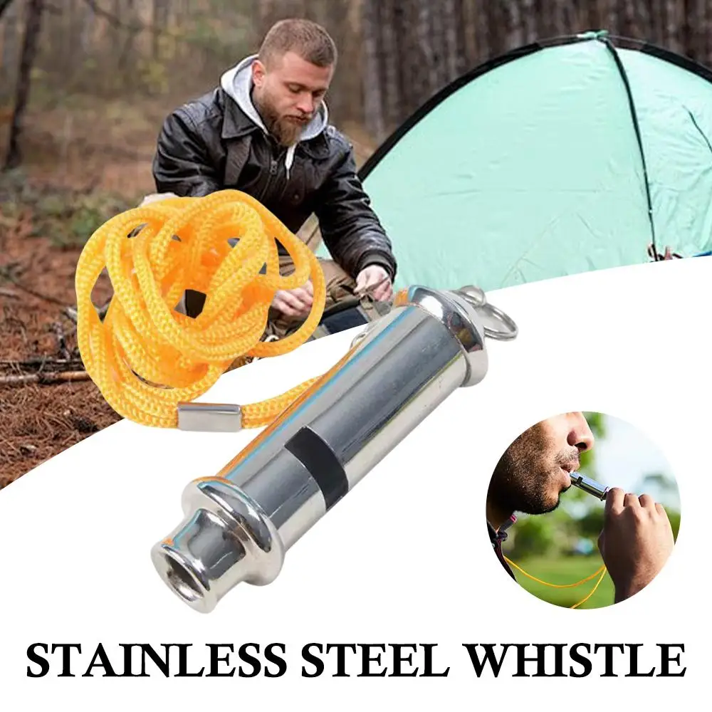 عالية التردد الفولاذ المقاوم للصدأ مدرب رياضي صافرة محددة الحكم في الهواء الطلق استغاثة صافرة نفاذ حركة المرور كرة السلة