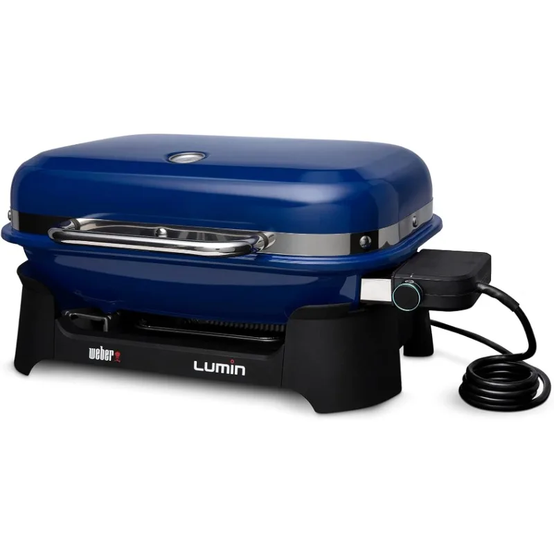 Outdoor Electric Barbecue Grill, Great Small Spaces such as Patios, Balconies, and Decks, Portable and Convenient