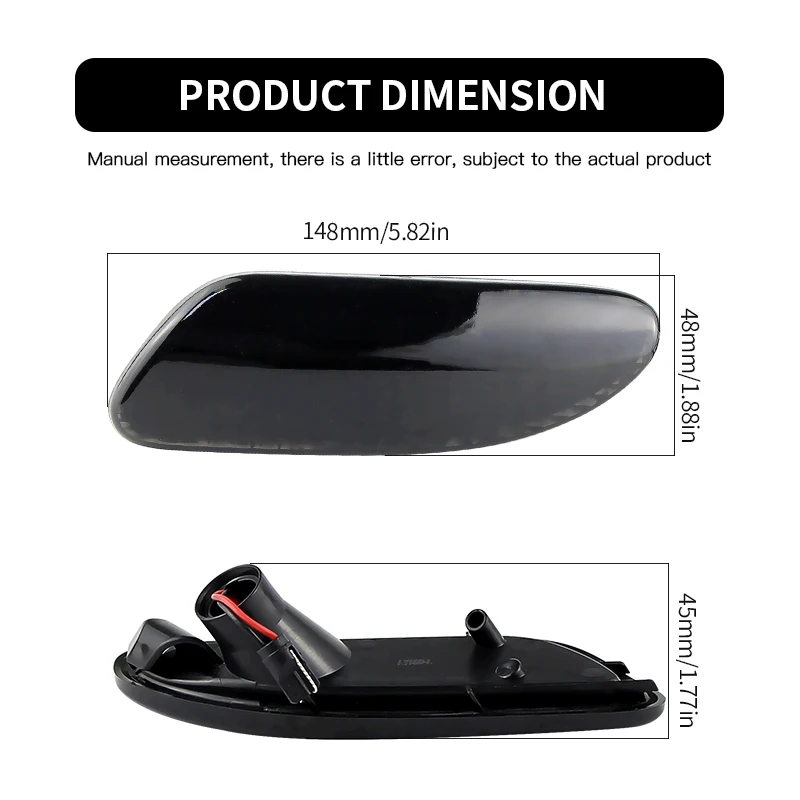 Smoked Amber Led Fender Side Marker Lights For Mercedes C280 C350 2006-2007 C240 C320 2001 -2005  C32 AMG 2002-2004 C230 - Image 2