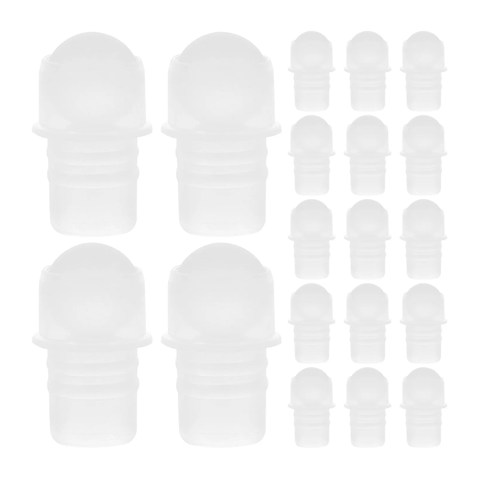 50 قطعة الكرة الدوارة إدراج لفة فارغة على مكونات الزجاجة المحمولة ناشر رائحة استبدال أجزاء زجاجة دوارة للزيت العطري