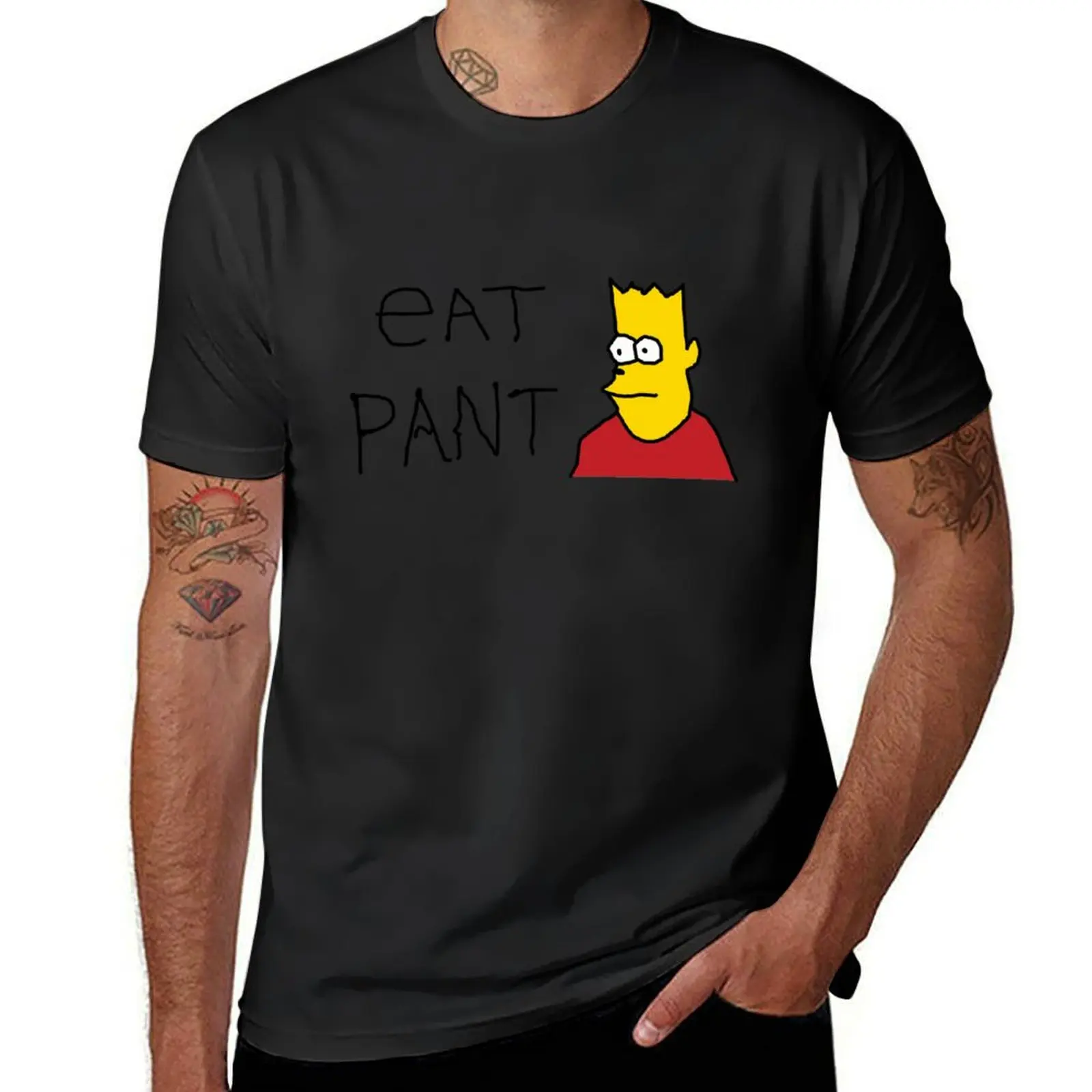 Eat Pant T-Shirt animal prinfor boys cute clothes aesthetic clothes blacks mens graphic t-shirts hip hop