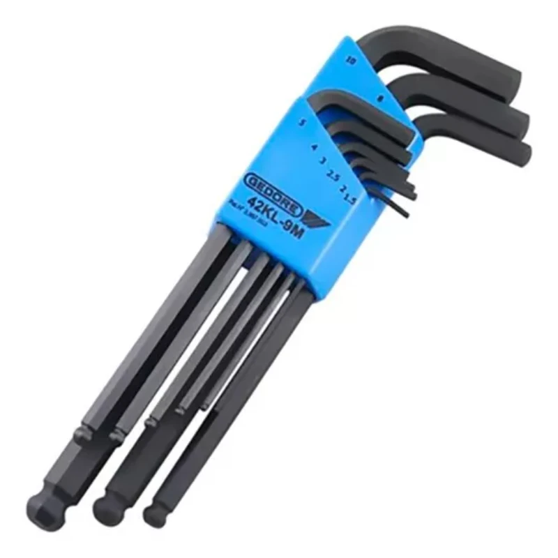Allen Long Hex Key Set 1.5-10mm - 9 Piece Tool Kit
