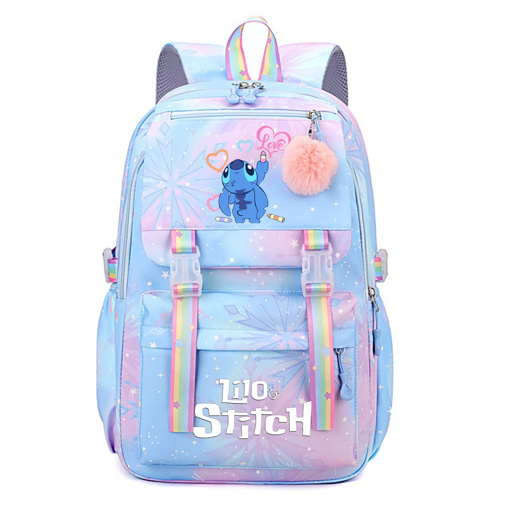 

Lilo Stitch Student Teenager Children Knapsack Schoolbag Rucksack Mochila Women's Backpack Boys Girls Bookbag Bag