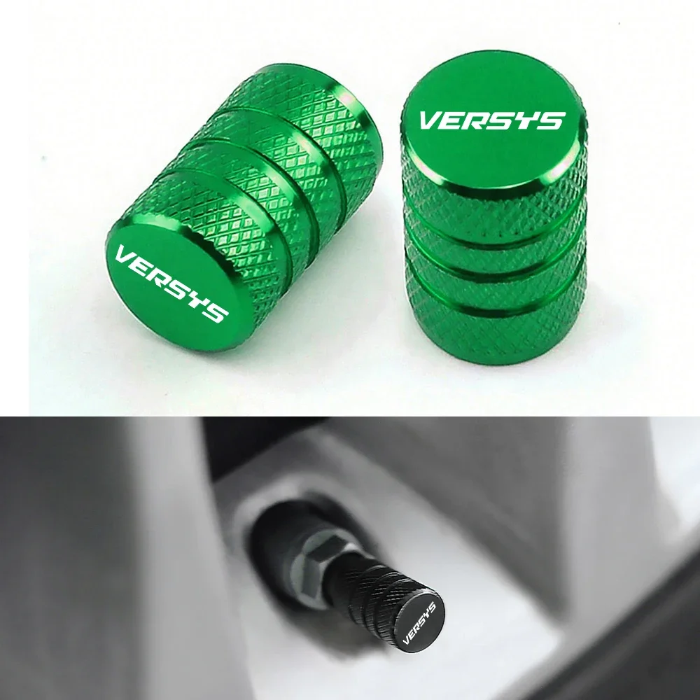 

Аксессуары для мотоциклов Kawasaki Versys 300 650 1000 X300, алюминиевые колпачки для клапанов шин с ЧПУ, 1 пара