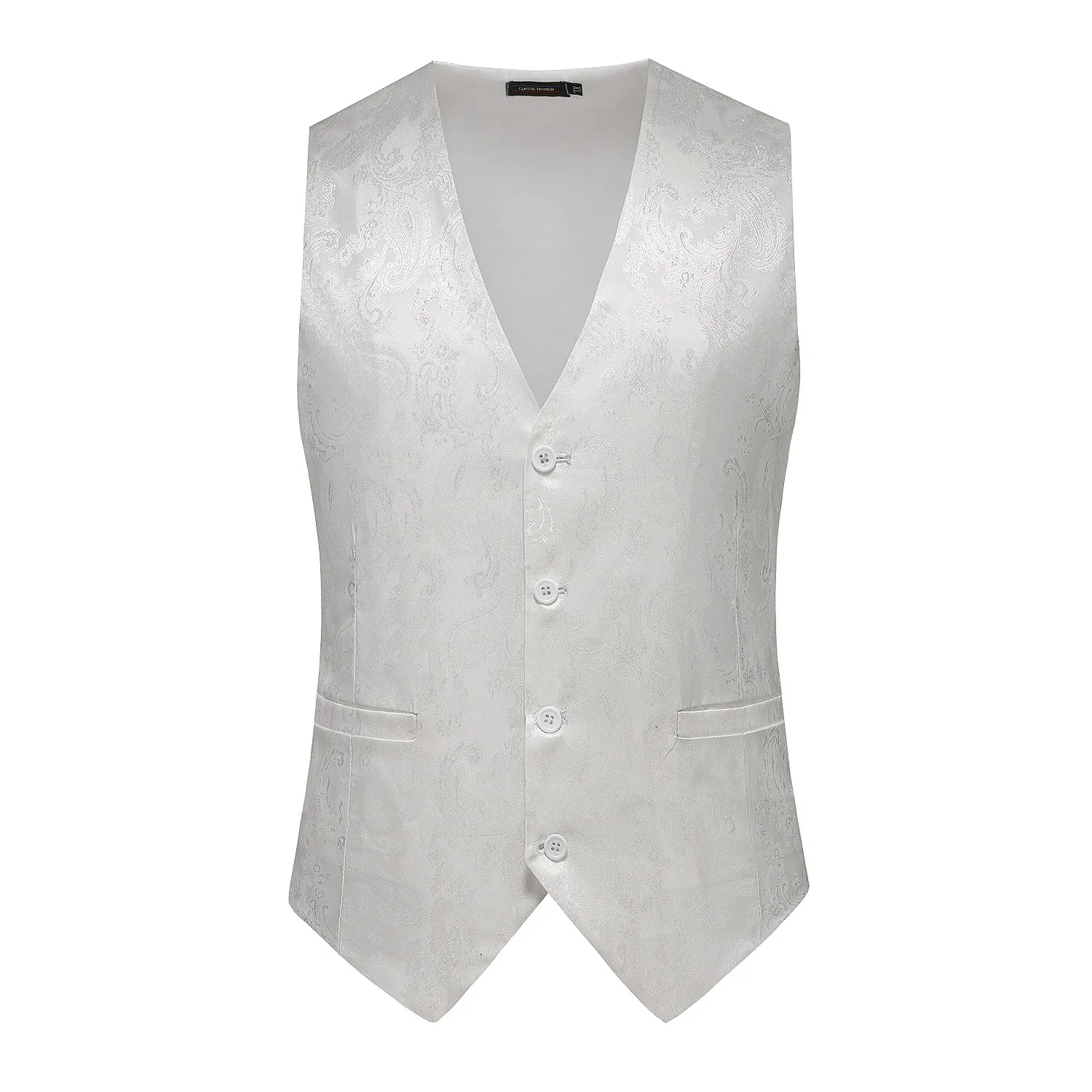 Men Print Suit Vest Korean Style Slim Fit Waistcoat Spring Autumn Men Thin Casual Sleeveless Gilet
