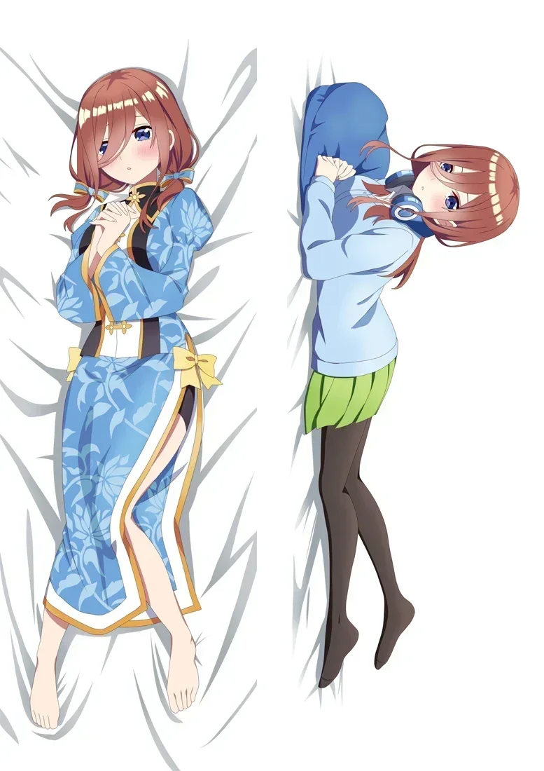 Beauty Nakano Miku Dakimakura Cushion Cover The Quintessential Quintuplets Bedroom Bedding Pillow Cover Hugging Body Pillowcase