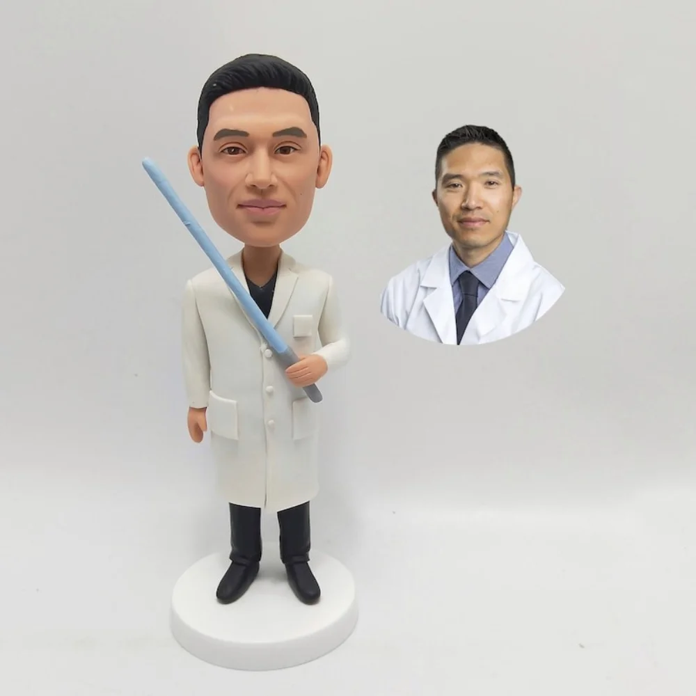 

Handmade Personalized 3D Bobblehead from Photo Custom Clay Figurine Full Body Wedding Birthday Anniversary Keepsake