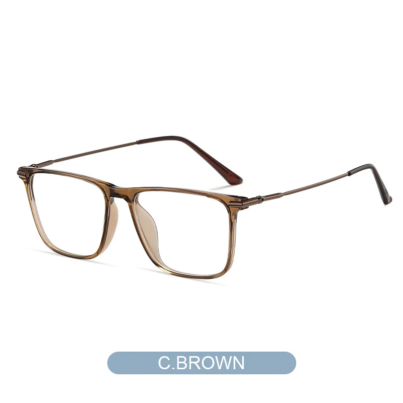 VICKY Titan klassische Herren-Lesebrille mit quadratischem Rahmen, Anti-Blaulicht-Lesebrille, Myopie, kann individuell angepasst werden, Brillen 007 7