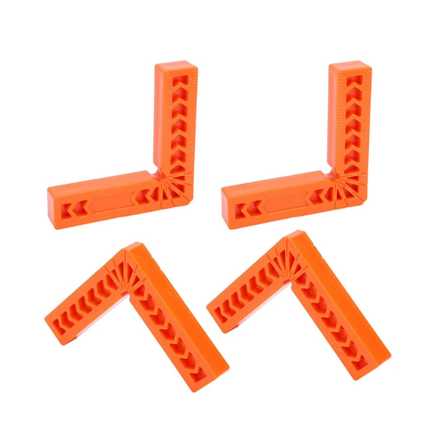 

4PCS Plastic Right Angle Ruler Holder 90°Auxiliary Positioner Tool Overline L-Shaped Spacer Fixed Angle Gripper Woodworking Too