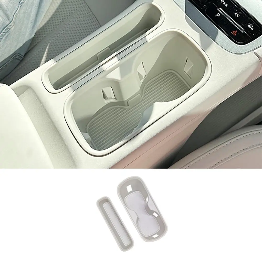 Für Geely EX2 2026 Silikon-Getränkehalter Aufbewahrungsbox Mittelkonsolen-Organizer Einlegefach Rutschfeste Seitenablage Getränkehalter – Detail 1