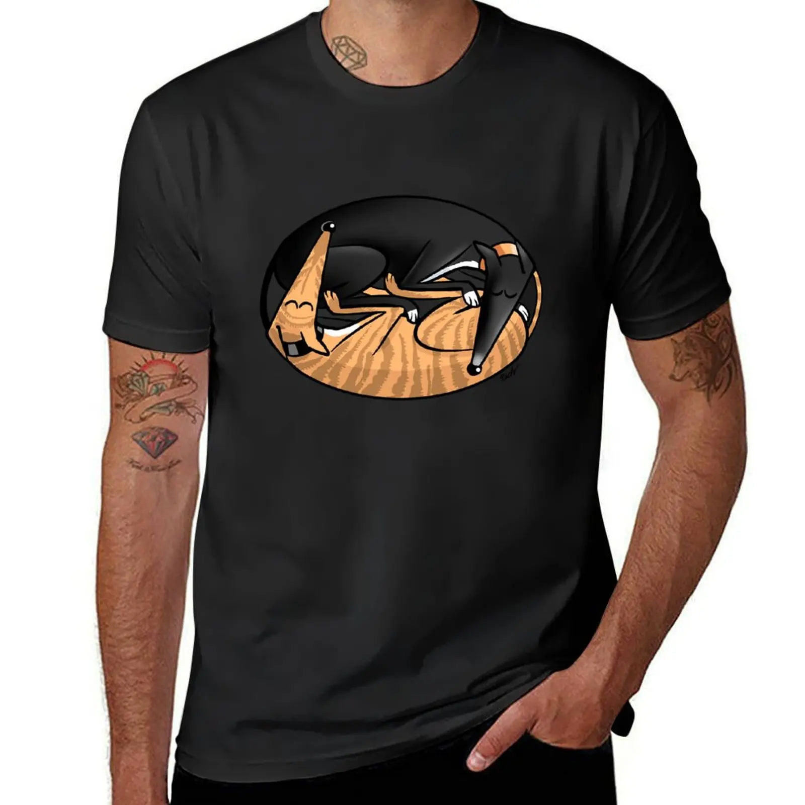 Yin Yang Hounds: A Redbubble exclusive design T-Shirt sports fans korean fashion mens t shirts