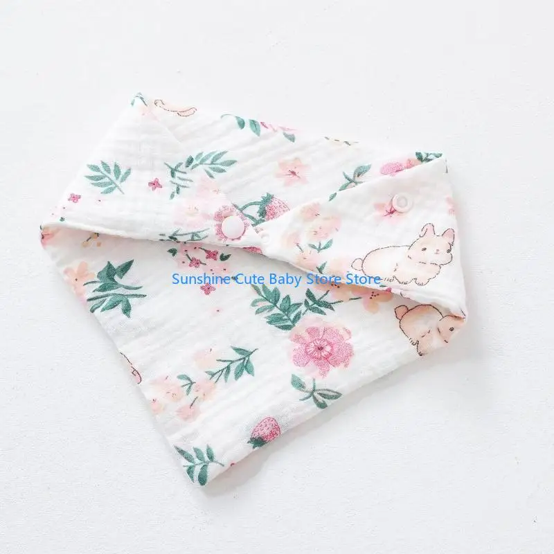 C5AF 1PC Soft Baby Feeding Drool Bibs Saliva Towel Triangle Scarf Bandana Cotton Bibs for Toddler Girls Boys