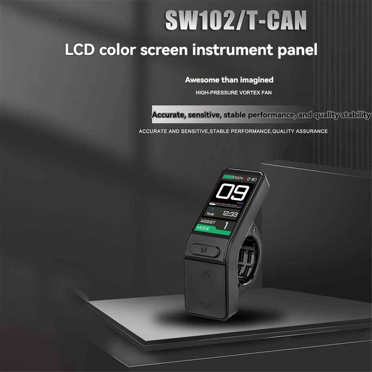 AA26P SW102/T شاشة الكريستال السائل دراجة كهربائية LCD متر 24 فولت 36 فولت 48 فولت يمكن لمحركات بافانغ M410 M500 MS10 M600 M560 M800 M820