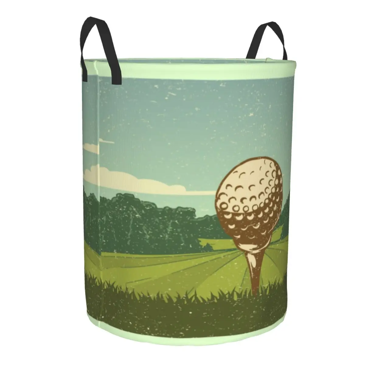 Custom Cute Golf Sport Laundry Hamper Large Clothes Storage Basket Golfer Golfing Toy Bin Organizer for Boy Girl