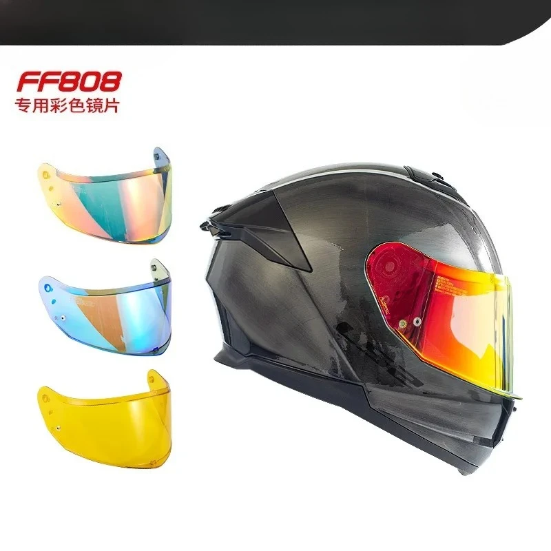 For LS2 STREAM II Visor Motorcycle Helmet Lens FF808 Anti-fog Patch Helmet Color Visors Silver Lens Replacement Accessories