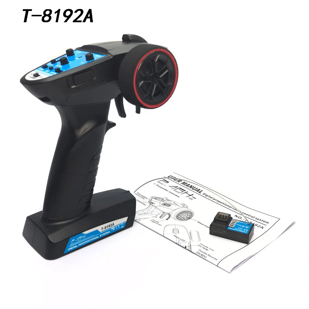 Nadajnik radiowy 3CH 2,4 GHz do zdalnego sterowania kontrolerem gąsienicowym 1/10 1/8 z odbiornikiem do łodzi RC PK TG3 FS-GT3B