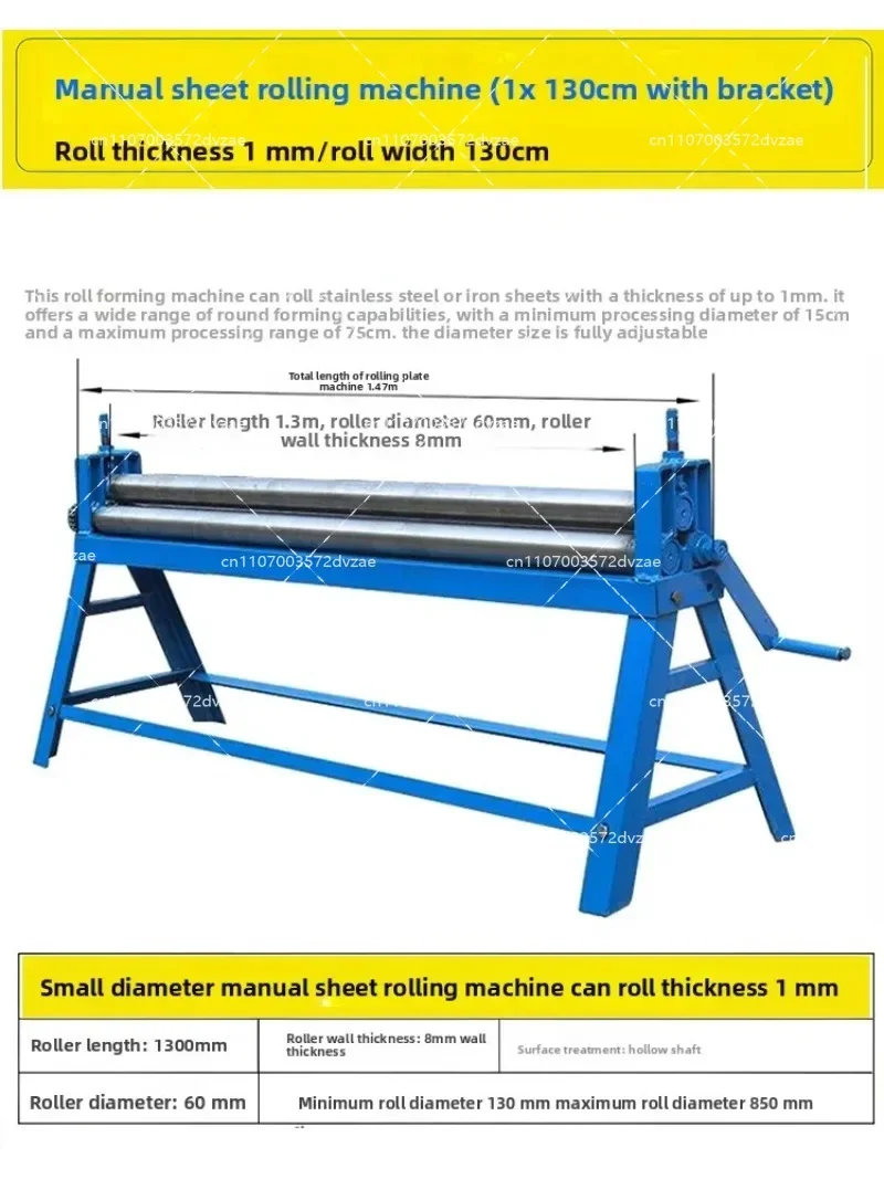 Desktop Metal Plate Bender Manual Bending Machine round Tube Roller Making Tool Slip Roll Machine for Steel Plate Rolling