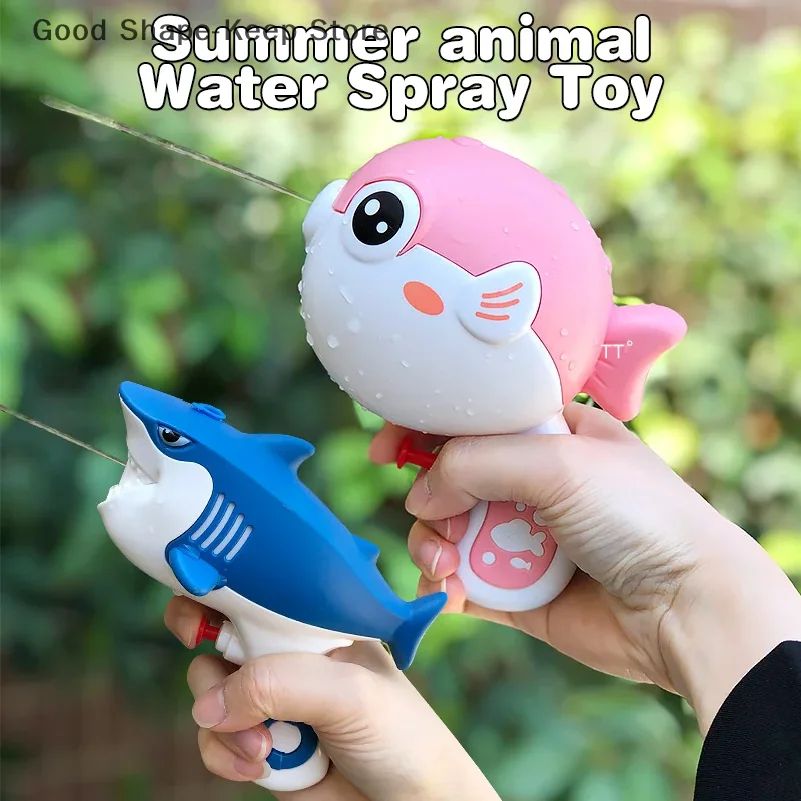 

Beach Game Toys - Water Spray Shark, Crocodile and Pufferfish Cartoons; Ideal for Pool and Water Sport Activities