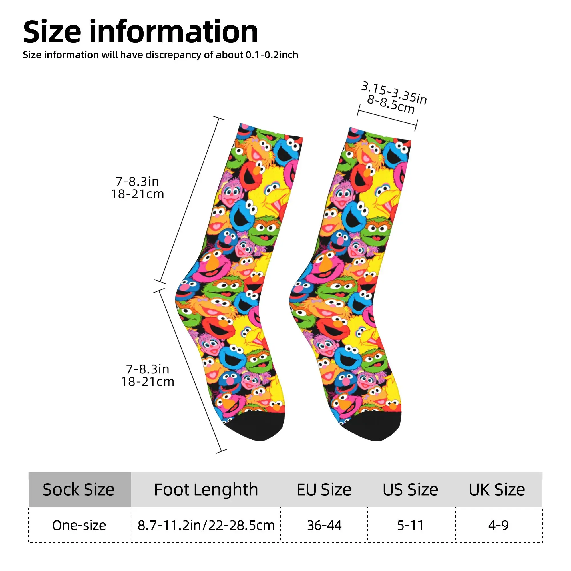 Winter Warm Funny Women Men Sesames Streets Cartoon Comedy Socks Non-slip Skateboard Socks, - view 6