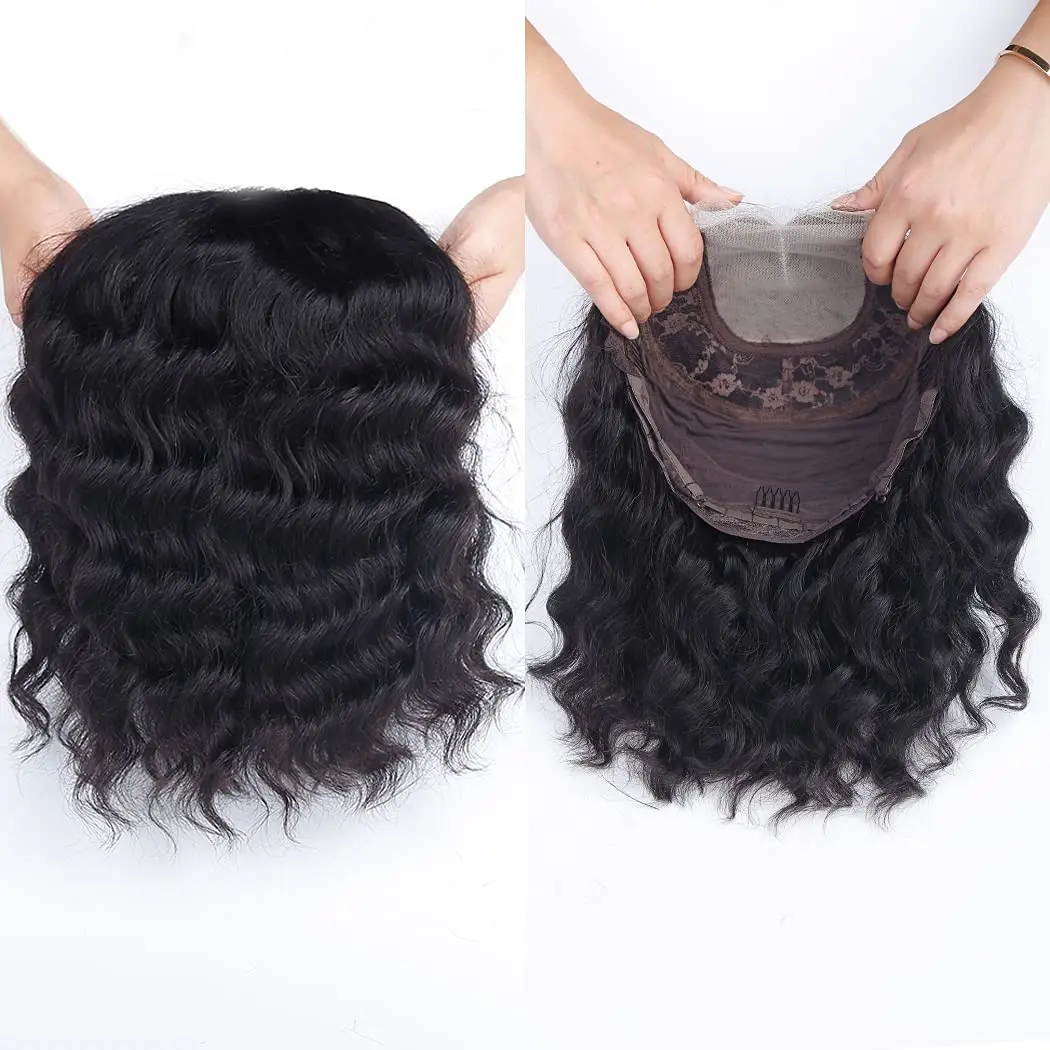 YATUWIN-Perruque Bob Lace Front Wig Deep Wave brésilienne Remy, cheveux naturels, 13x4, pre-plucked, pour femmes