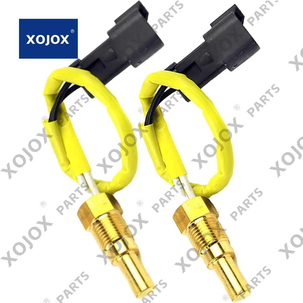 

XOJOX 2PCS Water Temp Sensor 7861-93-3520 7861933520 Fits for Excavator PC450-7 PC450-8