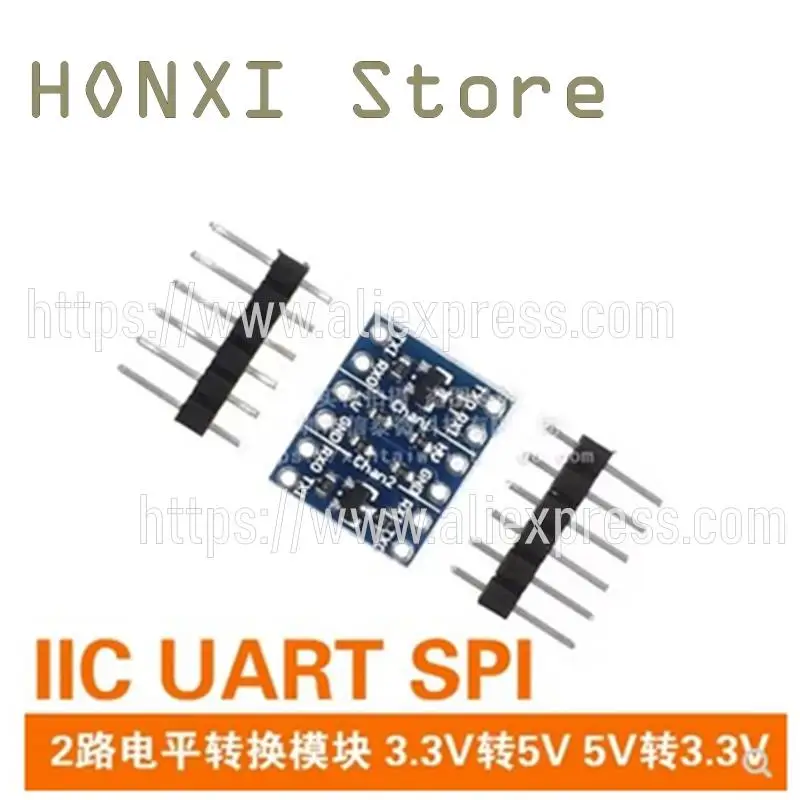 

5PCS 2 road level conversion module is 3.3 V to 5 V to 5 V to 3.3 V IIC UART SPI level mutual conversion board