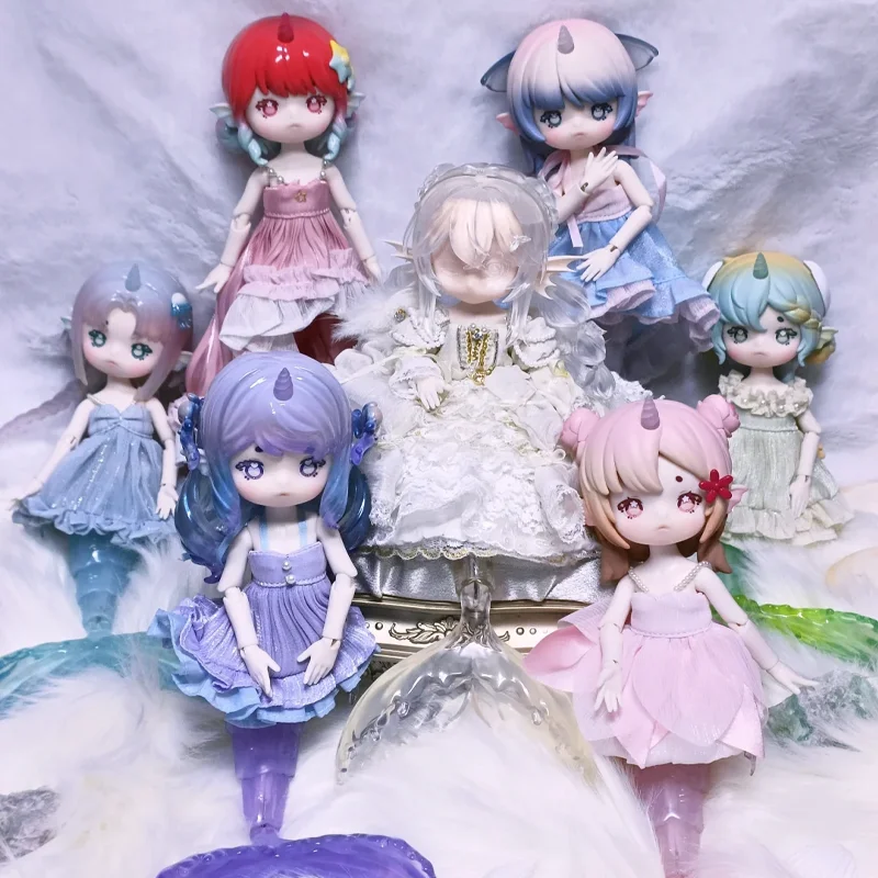 

Penny'S Treasure Box Eucalyptus Coating Tide Secret Language 12points Bjd Mermaid Series Blind Box Handmade Desktop Ornament Toy