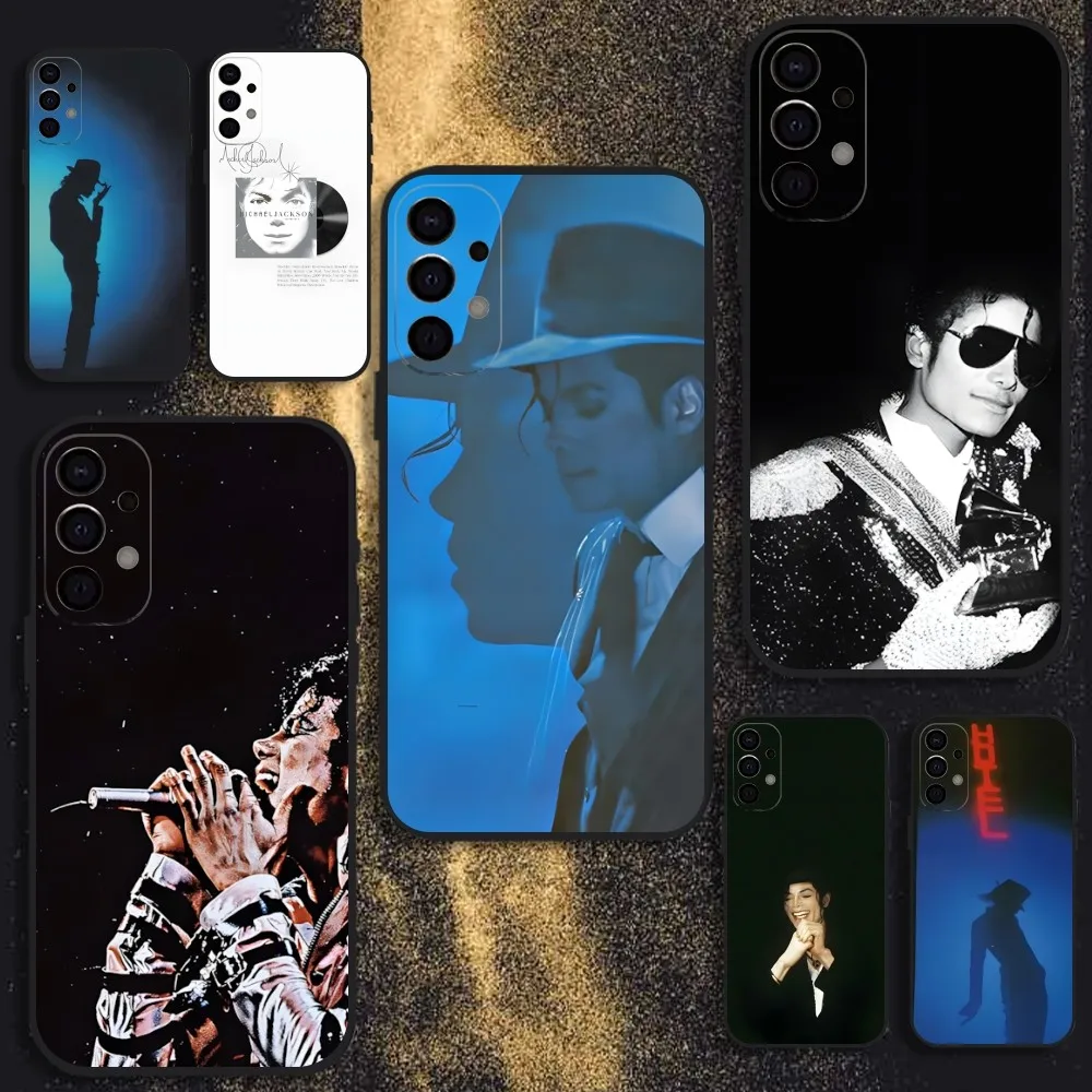 

Music Michael J-Jackson Phone Case For Samsung S25,S24,S21,S22,S23,S30,Ultra,S20,Plus,Fe,Lite,Note,10,9,5G Black Cover
