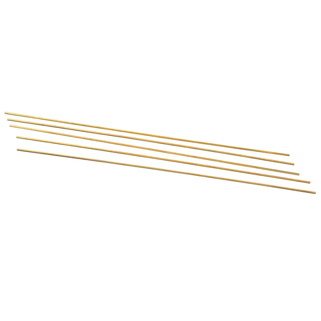 2 X 5 Pieces Brass Tubes, Brass Rods, Round, Copper Rod, Metal Rod, DIY, 300 Mm,