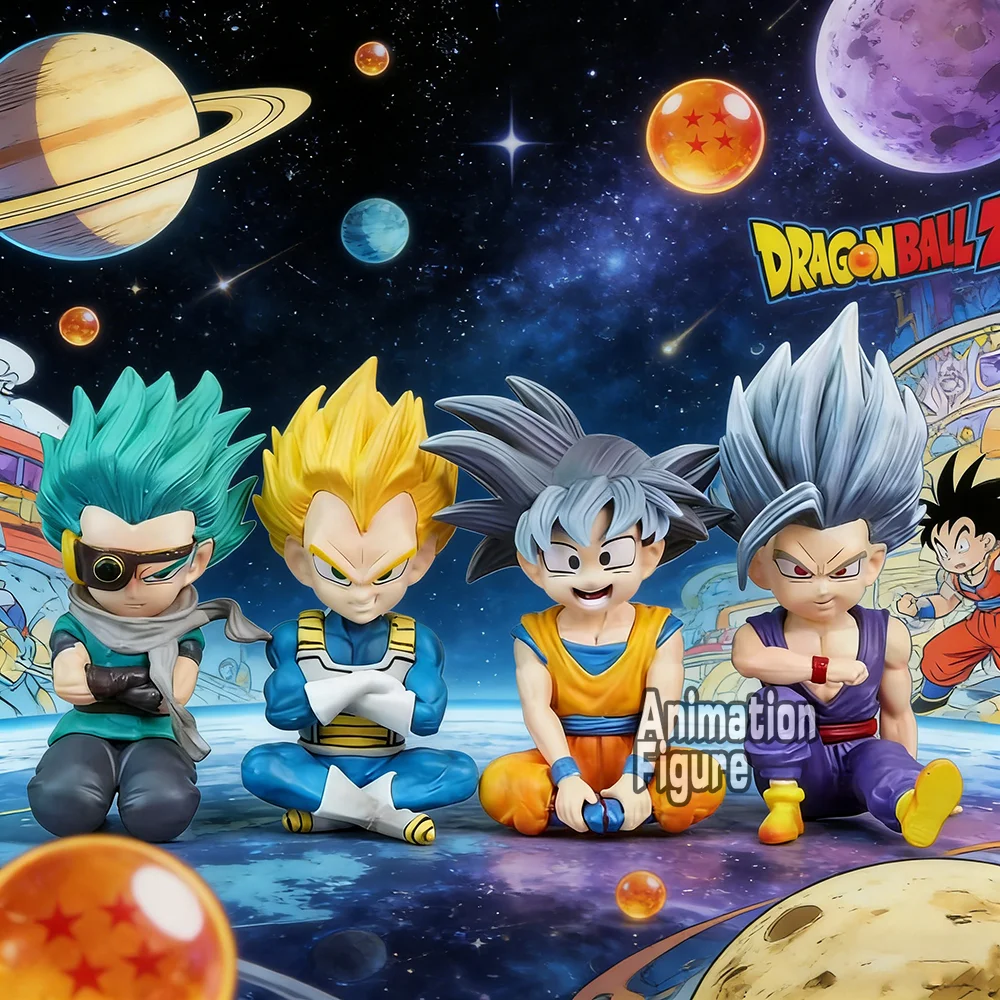 Figura de Anime de 10 cm de Dragon Ball Z, Goku, Vegeta, Granola, Gohan, Figuras de Acción, Estatua de PVC, Modelo Coleccionable, Juguetes para Regalo