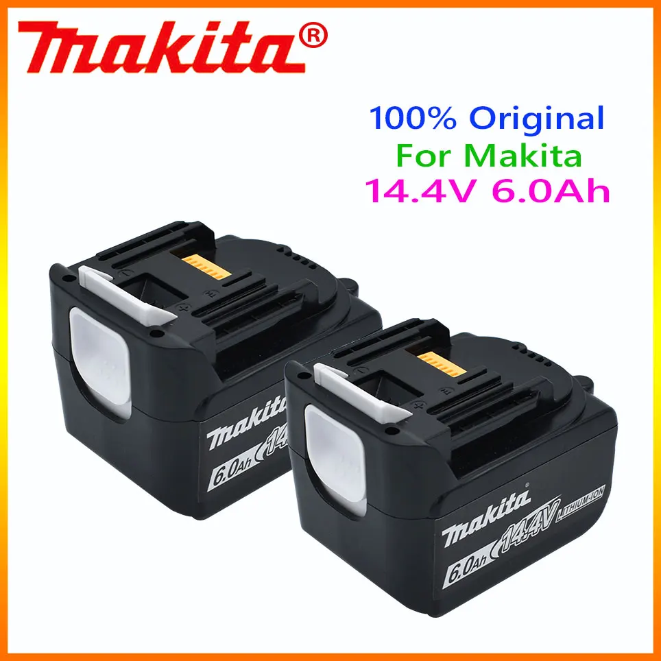 

14.4V Makita 6.0Ah BL1460 Li-ion Battery for Makita BL1430 BL1440 BL1450 BL1415 194066-1 194065-3 194558-0 Cordless Power Tools