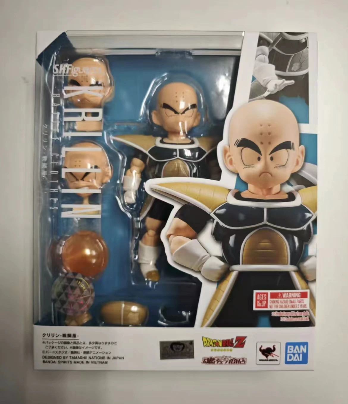 

100% Original Bandai Dragon Ball Sh Figuarts Shf Krillin Battle Clothes Action Figures Anime Model Toys Figura Pvc Gift In Stock