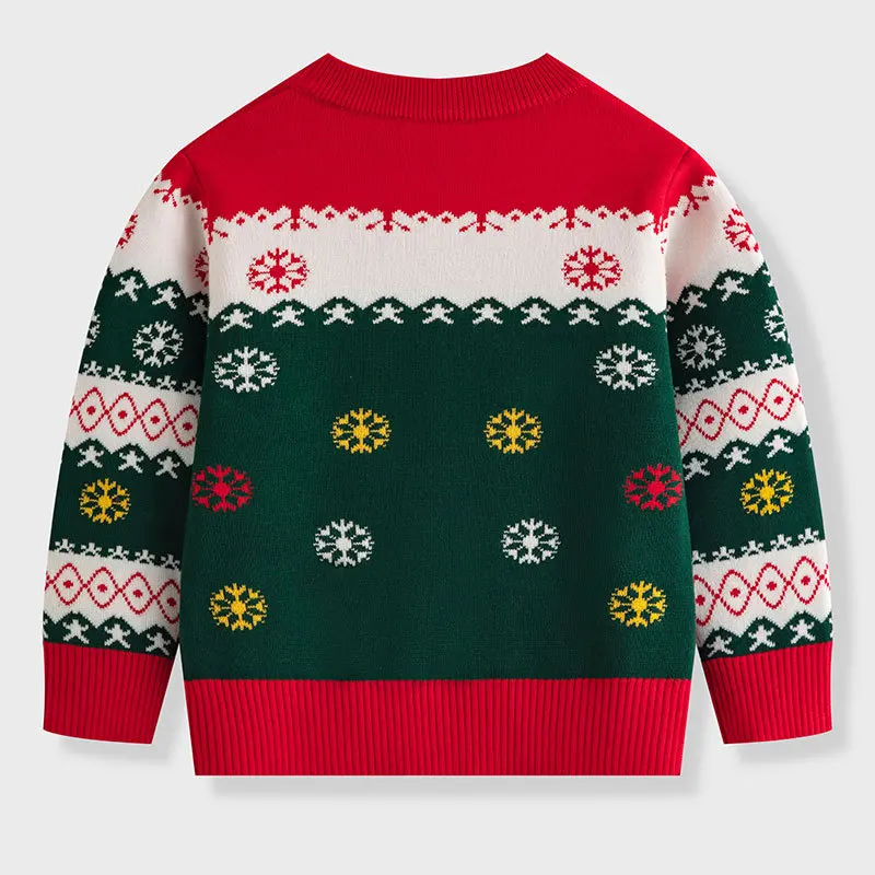Bild 3: Jungen Und Mädchen Herbst Winter Pullover Für Weihnachten Kinder Kleidung Pullover Schneemann Pullover kinder Gestrickte Warme Tops Outfits