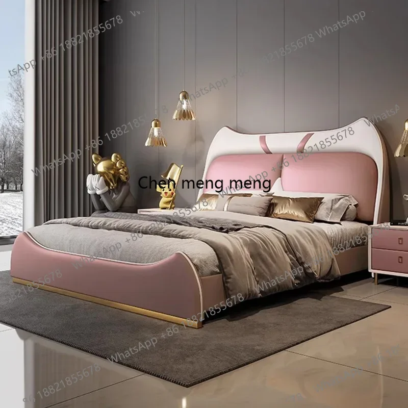 Children Double Bed Baby Wooden Design Storage Massage Bed Modern Castle Frame Full Princess Sleeping Beliche Unique