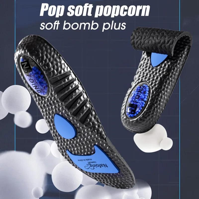 Sport Insoles for Shoes Sole Shock Absorption Deodorant Breathable Cushion Running Insoles for Feet Man Women Massage Care Pads