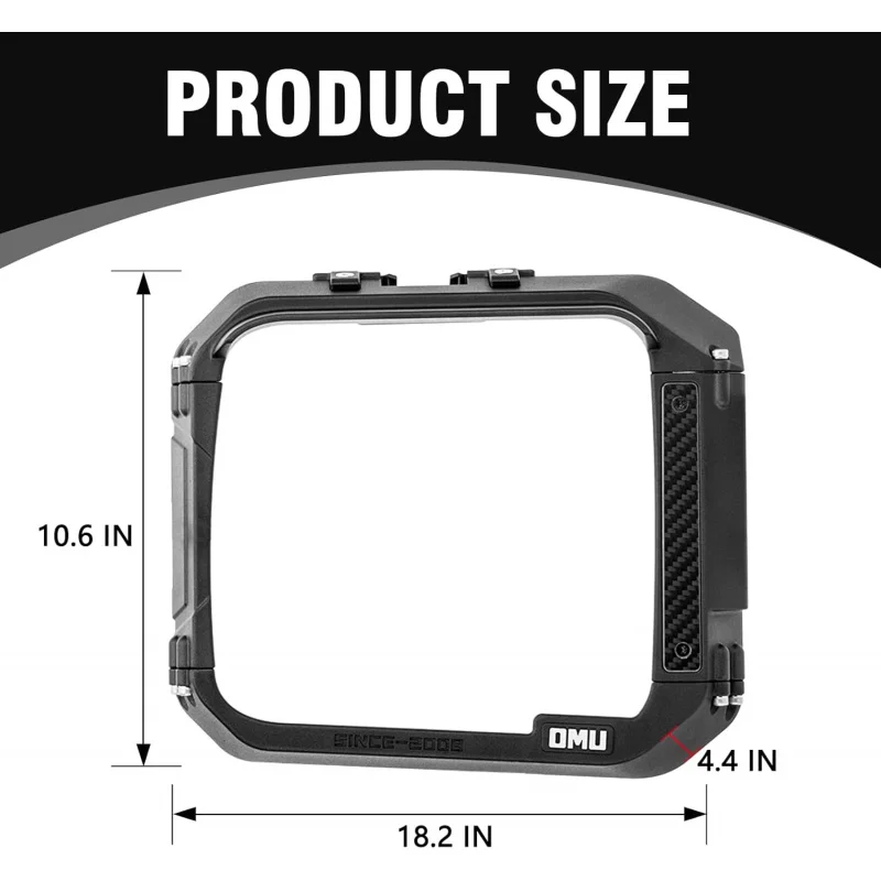 إطار درع المطر لمرآة الرؤية الخلفية من الألومنيوم LC4WD 4x4 مصمم خصيصًا لسلسلة OMU 2021-2024 فورد برونكو #5