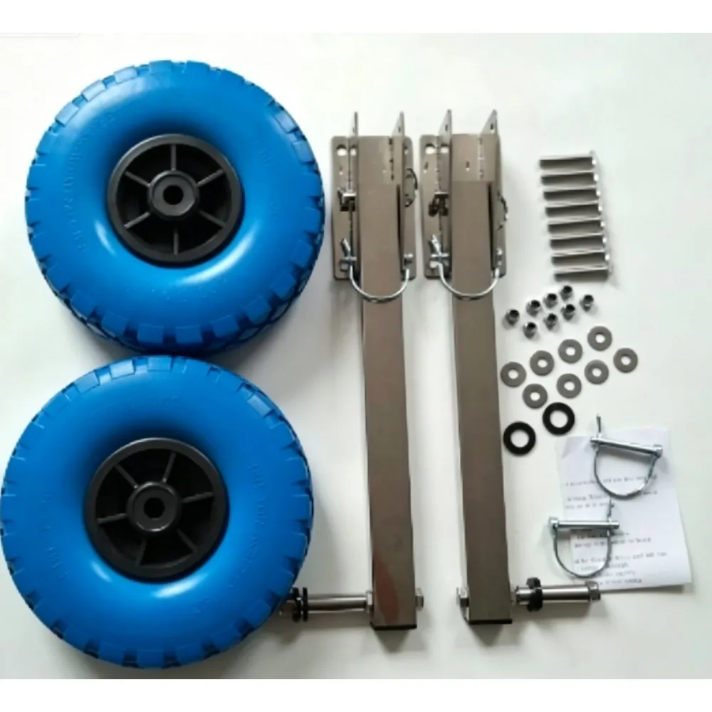 For 304 Stainless Steel Stern Wheel for Rubber Boat Trailer Kayak Tug Assault Boat D Inflatable Wheel