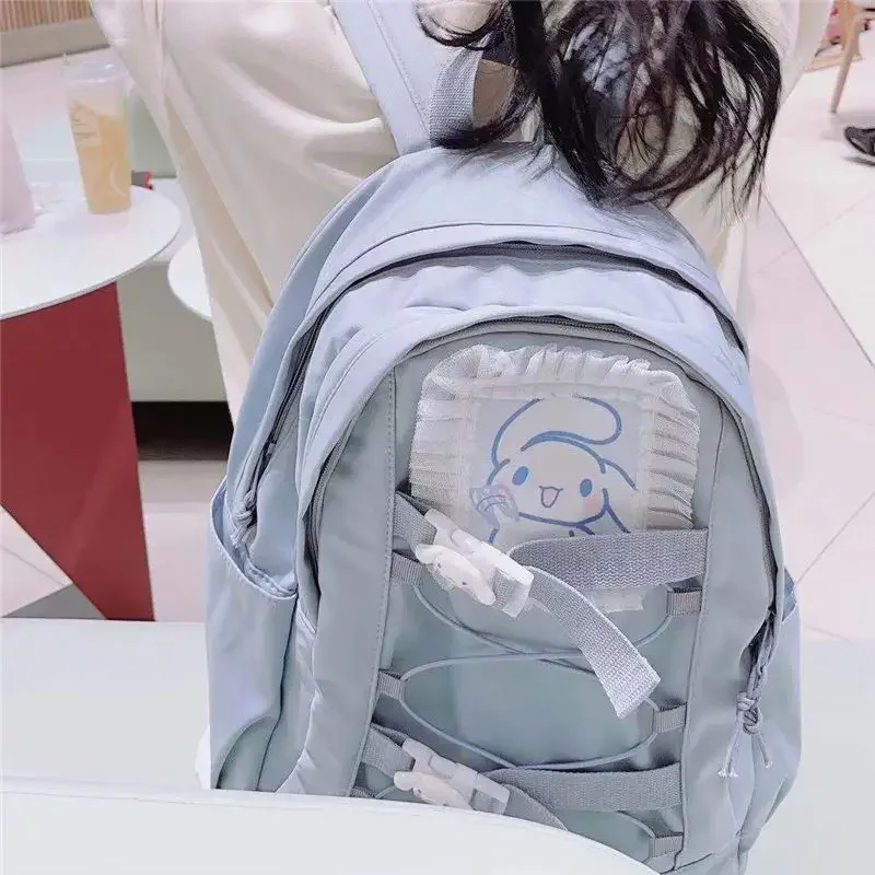 Cinnamoroll Anime Kawaii Sanrio Zachte Y 2K Cfashion Rugzak Mijn Melodie Cartoon Schattige Opslag Schooltas Vrijetijdsgeschenken Voor Kinderen