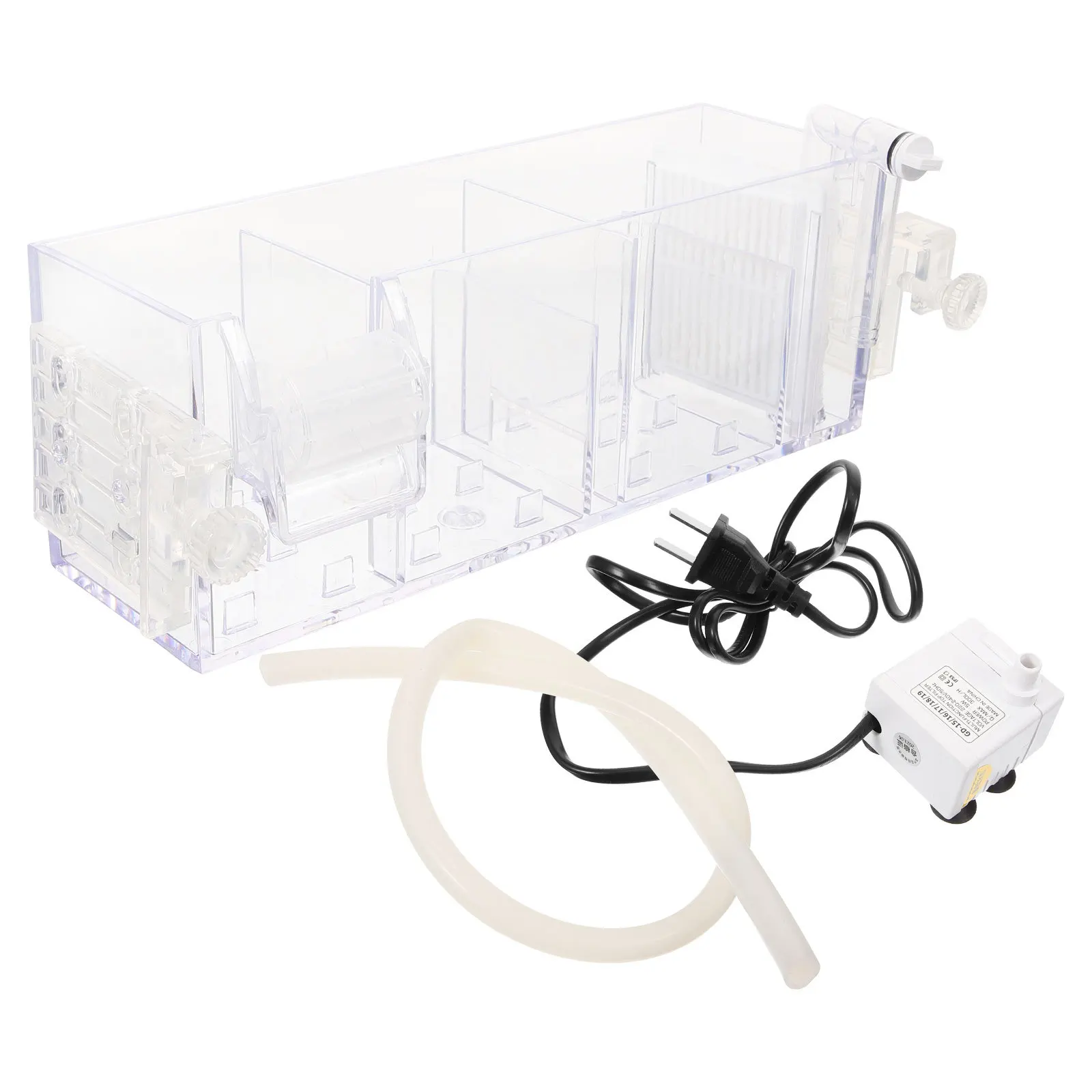 

1Set Aquarium Filter Box Acrylic Water Purification Drip System Fish Tank Accessory Clear Design Oxygen Enhancer