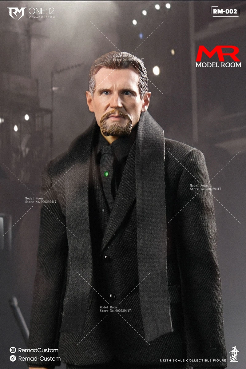 2024 Q4 Remad Custom RM-002 1/12 Liam Neeson Action Figure 6'' Male Soldier Figurine Full Set Collection Model Toy