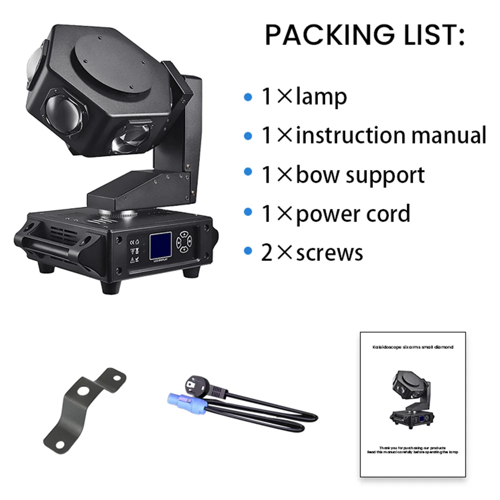 KEMAX 6X40W Fascio LED Testa mobile 240W UFO DJ Feste Luce 3 assi RGBW Strobe DMX Discoteca Luce da palco Effetto luce per Club Show