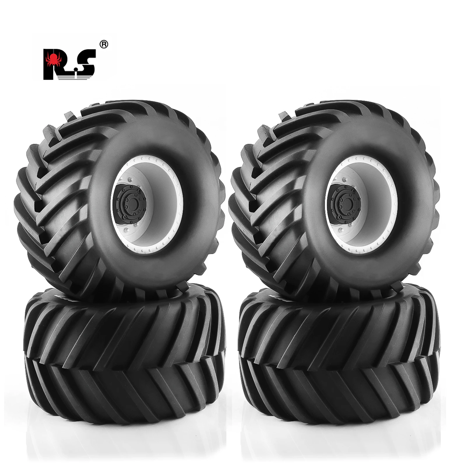 

RS RC Off Road Snow Sand Paddle Tires and Wheels 12mm Hex Hubs for Arrma Typhon 6S HSP HPI Redcat Losi Traxxas 1/10 RC Buggy